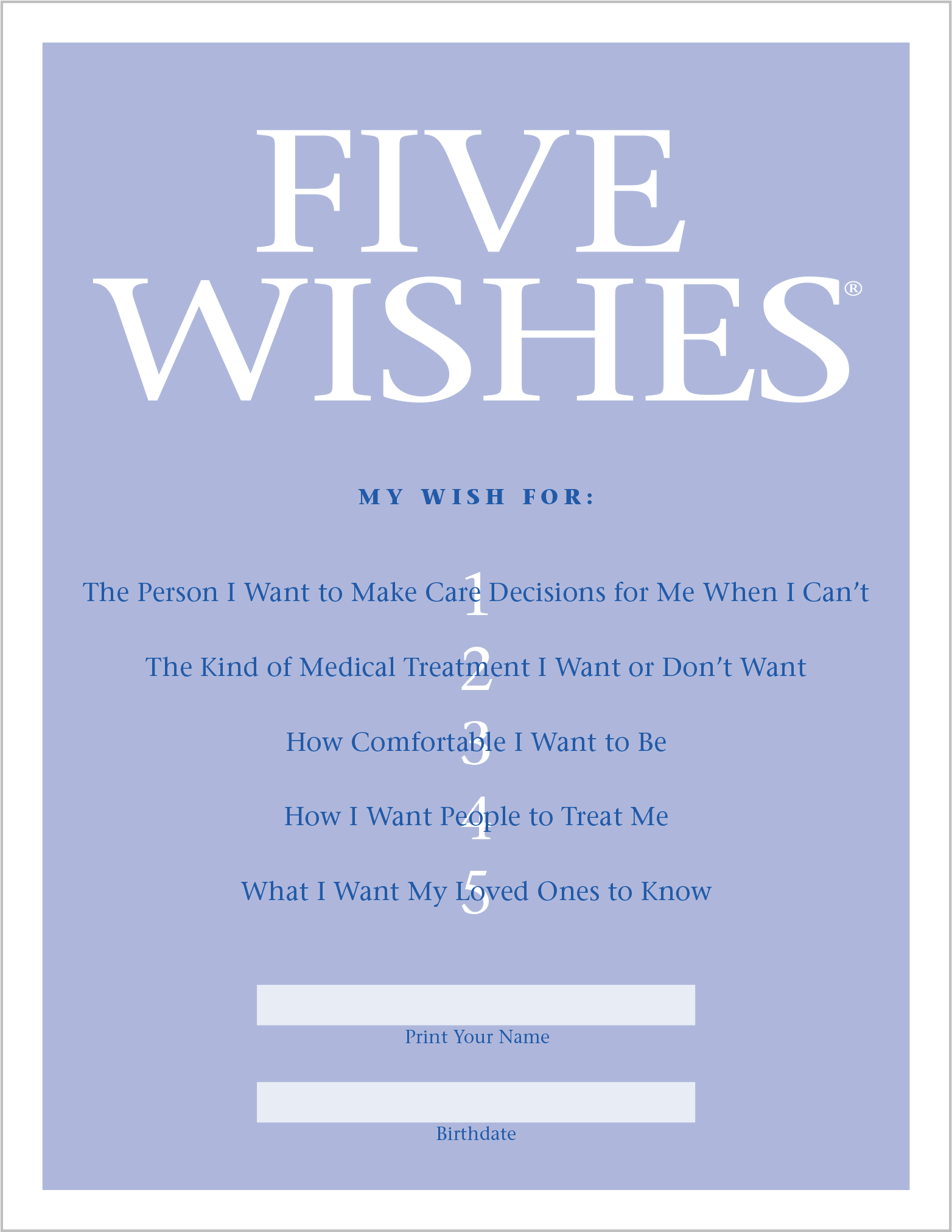 Five Wishes